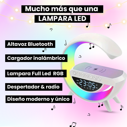 Despertador Led con altavoz multifunción